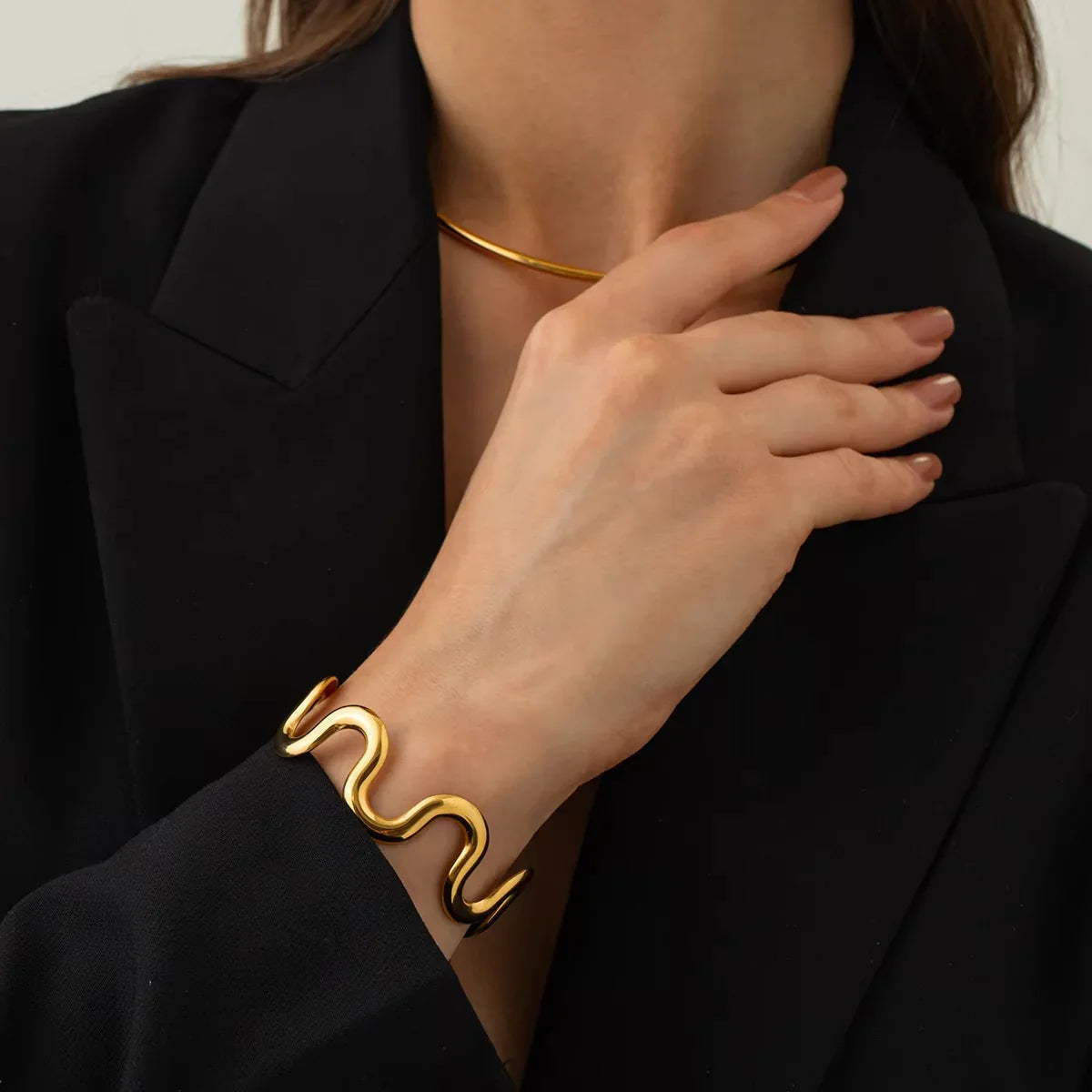 [Royal&Vicky]Senna Twisted Gold Bangle