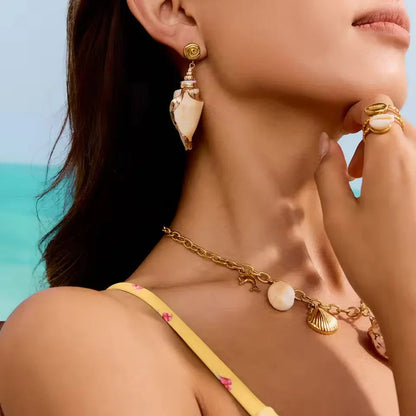 [Royal&Vicky]Sabrina Seashell Earrings