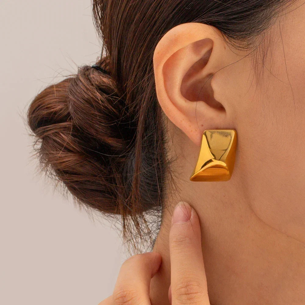 [Royal&Vicky]Elsie Gold Earrings