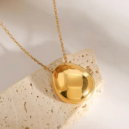 [Royal&Vicky]Claribel Gold Dome Necklace
