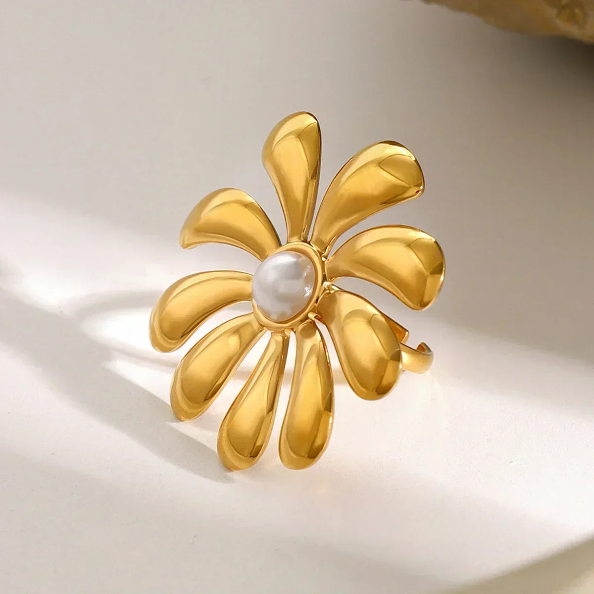 [Royal&Vicky]Bellemare Floral Gold Ring