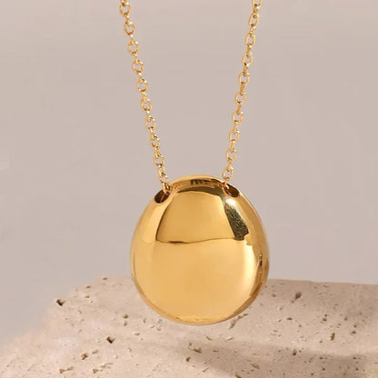 [Royal&Vicky]Claribel Gold Dome Necklace