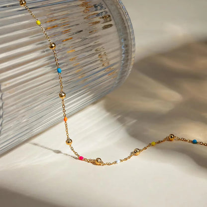 [Royal&Vicky]Amphitrite Gold Chain Bead Necklace