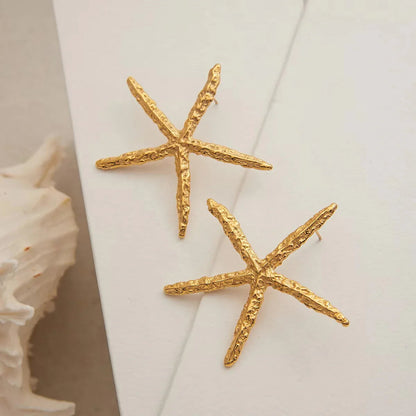 [Royal&Vicky]Claudia Gold Starfish Earrings