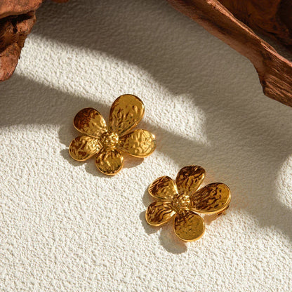 [Royal&Vicky]Daisy Gold Earrings