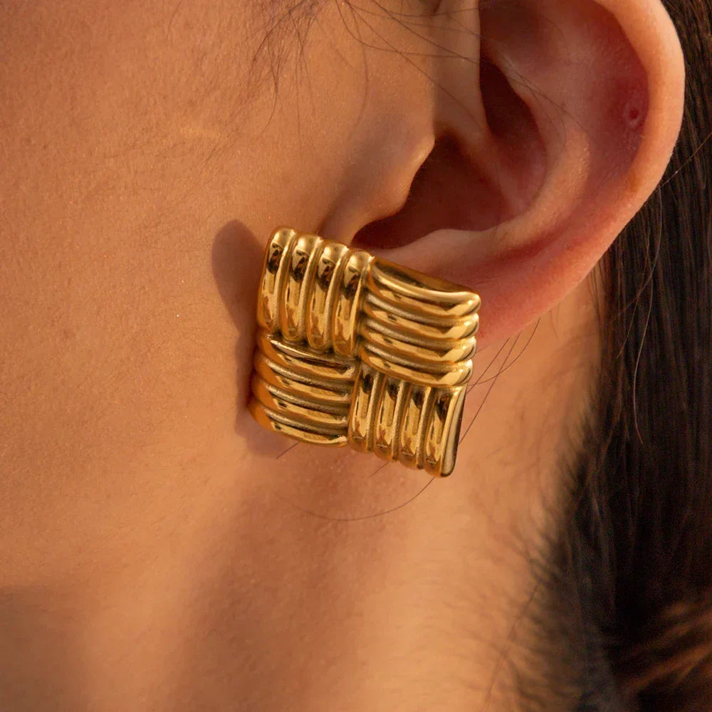 [Royal&Vicky]Cindy Gold Earrings