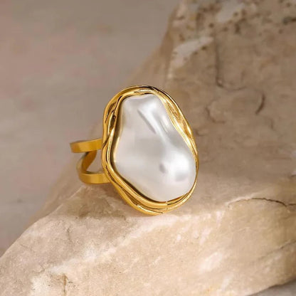 [Royal&Vicky] Charis Gold-Perlenring