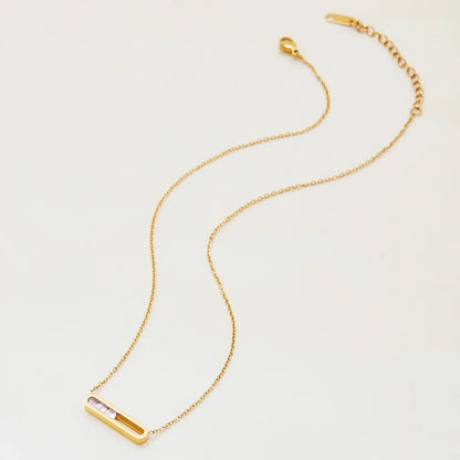 [Royal&Vicky]Abby Sculpted Gold Pendant