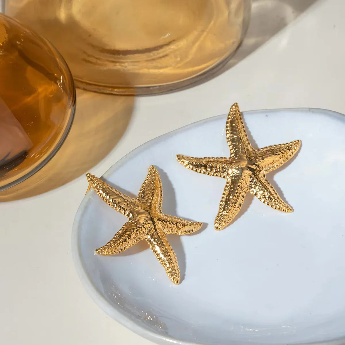[Royal&Vicky]Serene Gold Starfish Earrings