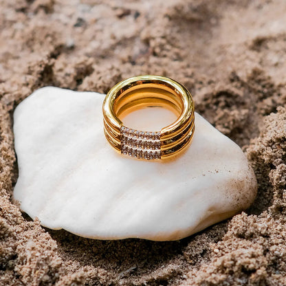 [Royal&Vicky]Serenity Diamond Gold Ring