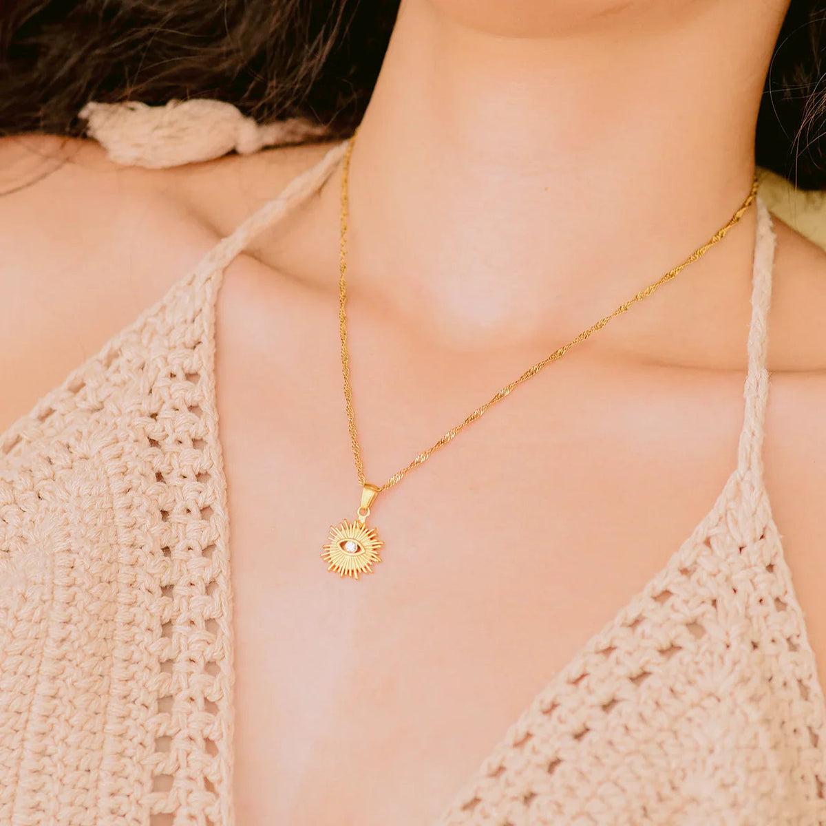 [Royal&Vicky]Solana Gold Necklace