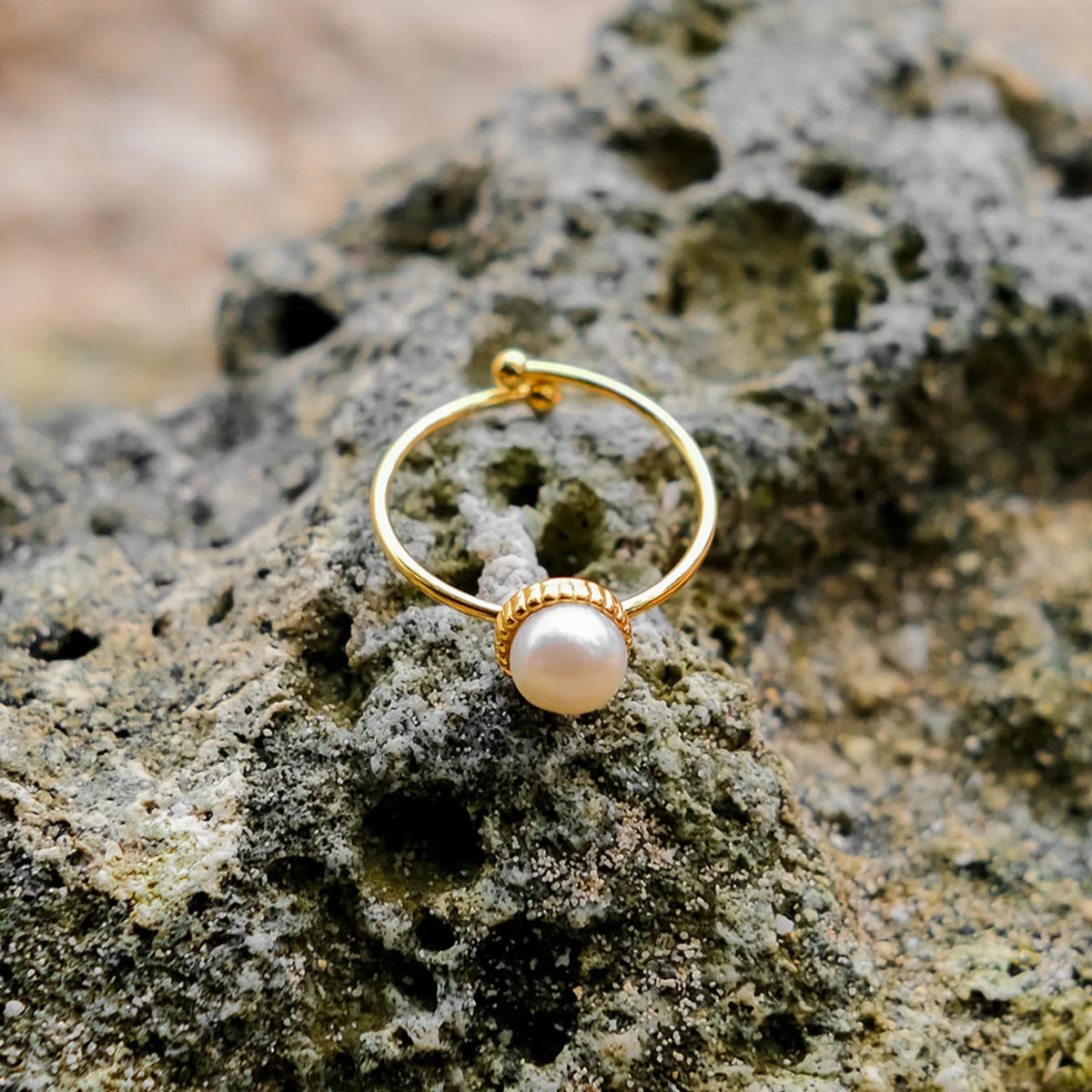 [Royal&Vicky]Solis Gold Pearl Ring