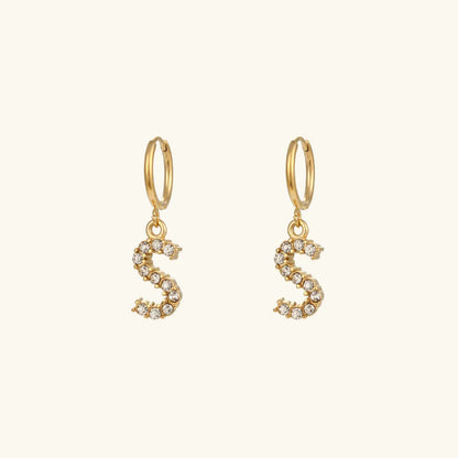 [Royal&Vicky]Wilhemina Initial Letter Earrings