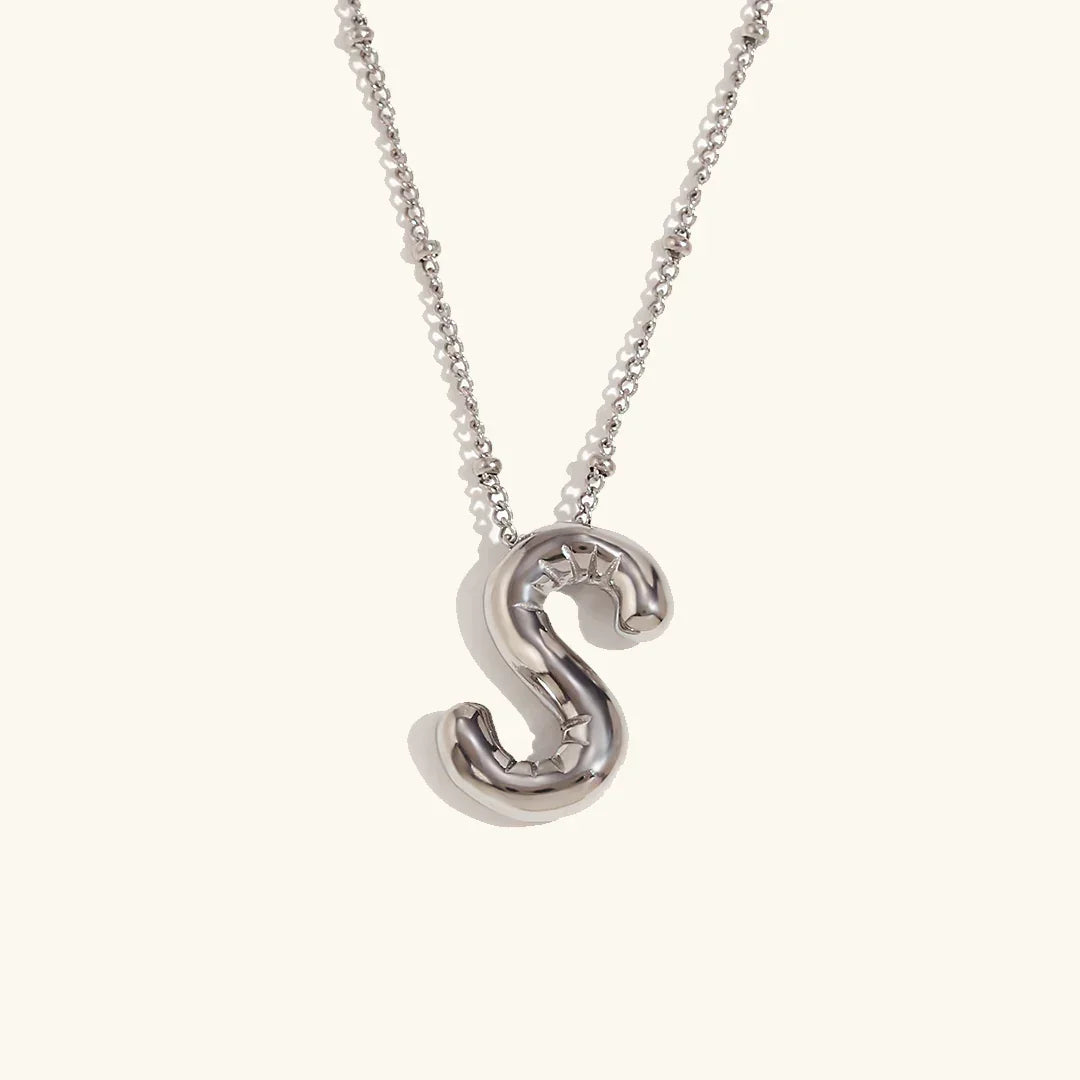 [Royal&Vicky]Balloon Gold Initial Necklace