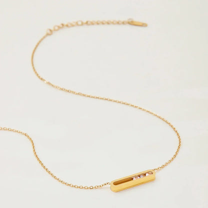 [Royal&Vicky]Abby Sculpted Gold Pendant
