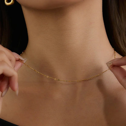 [Royal&Vicky]Amy Linked Chain Gold Necklace
