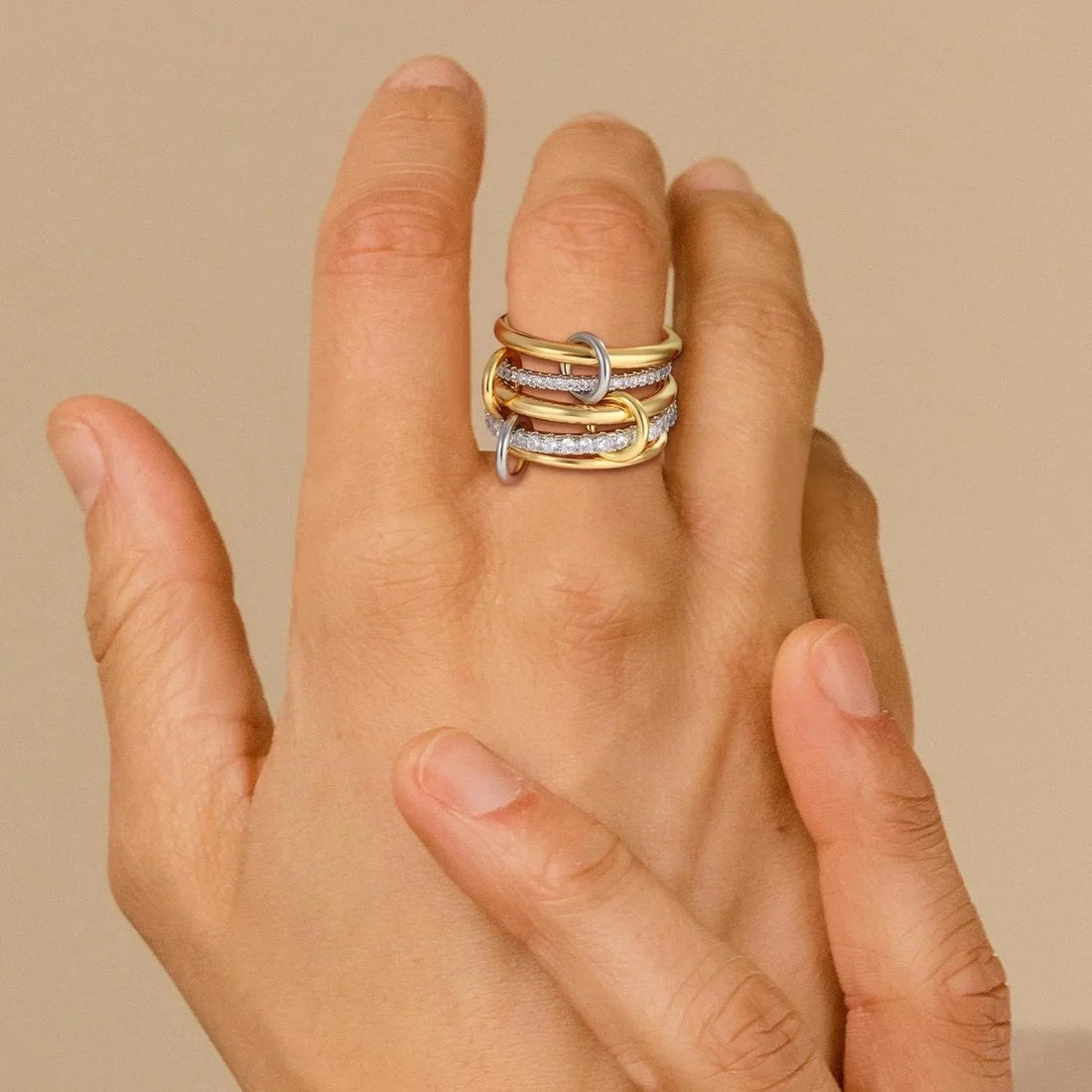 [Royal&Vicky]Vera Stacked Diamond Ring