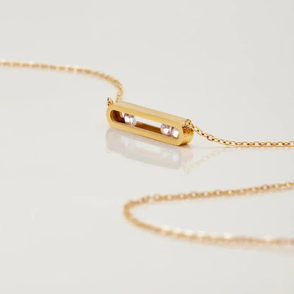 [Royal&Vicky]Abby Sculpted Gold Pendant