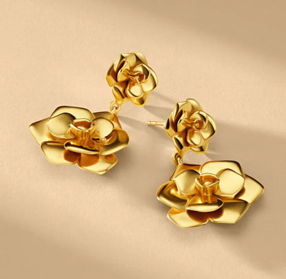 [Royal&Vicky]Thelma Gold Earrings