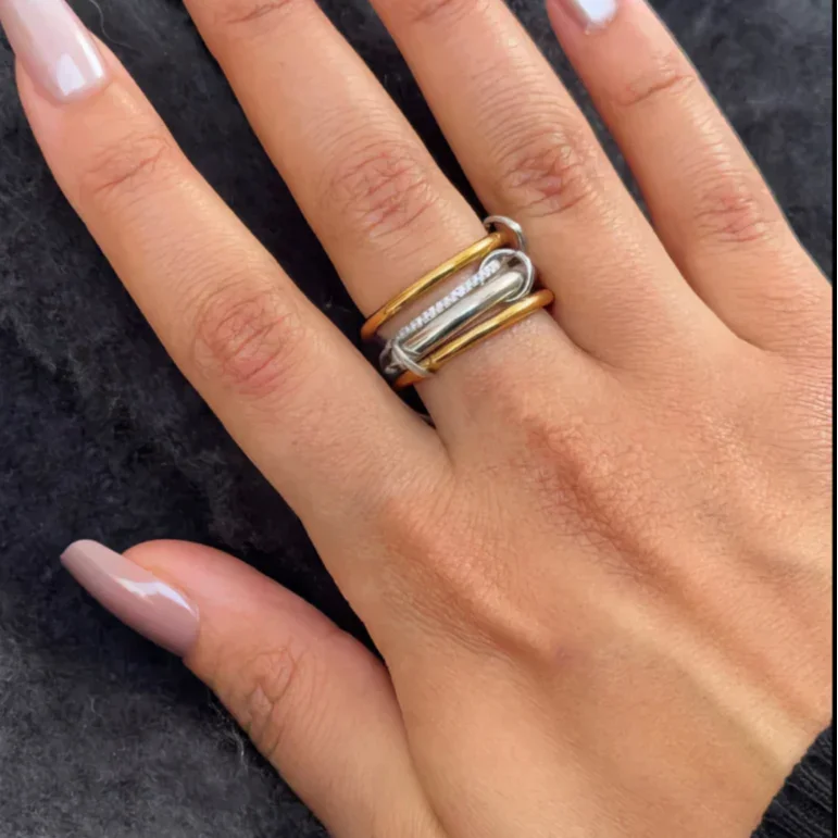 [Royal&Vicky]Aeliana Diamond Ring Stack
