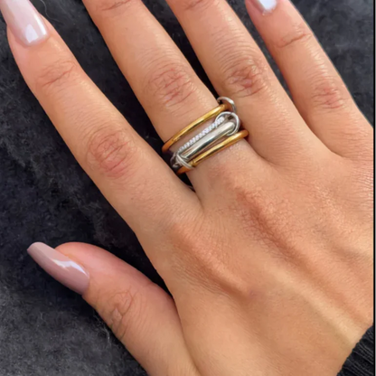 [Royal&Vicky]Aeliana Diamond Ring Stack
