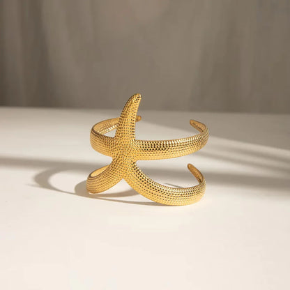 [Royal&Vicky]Annika Gold Starfish Cuff