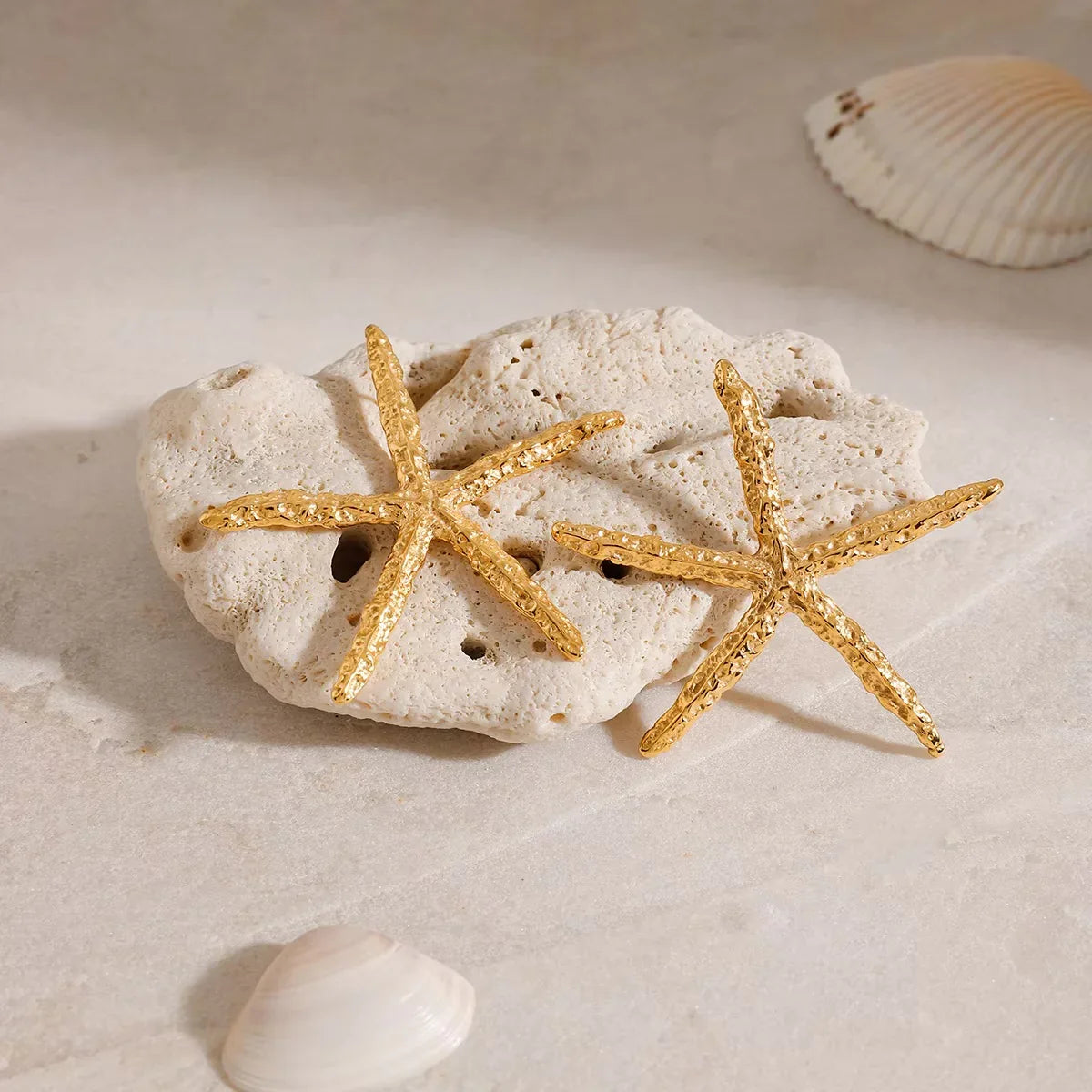 [Royal&Vicky]Claudia Gold Starfish Earrings