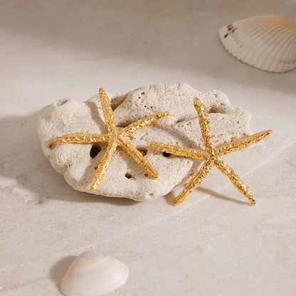 [Royal&Vicky]Claudia Gold Starfish Earrings