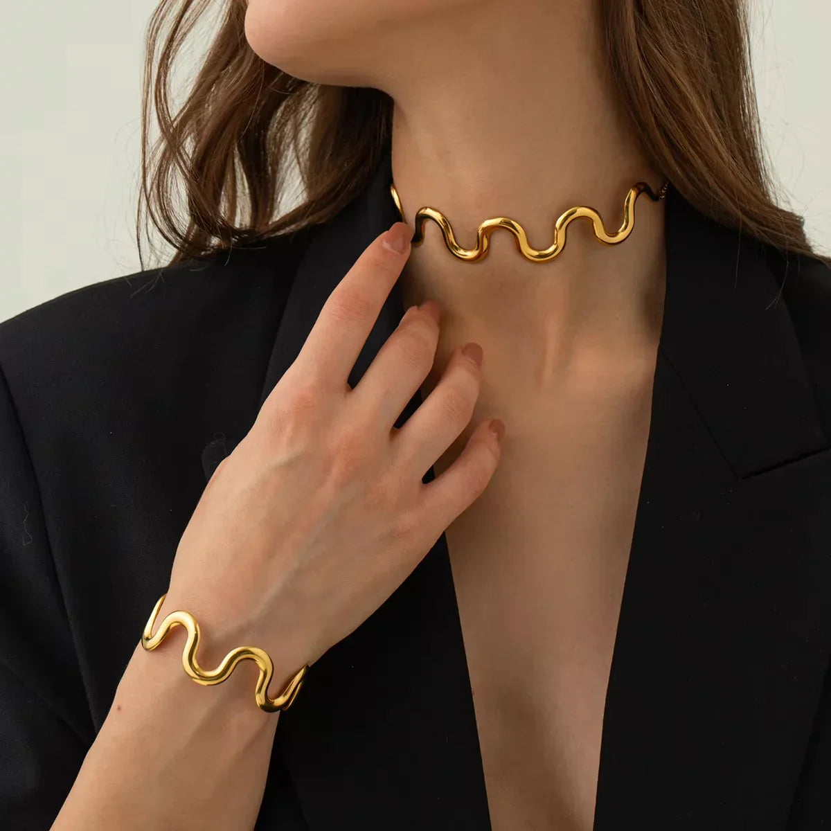 [Royal&Vicky]Senna Twisted Gold Bangle