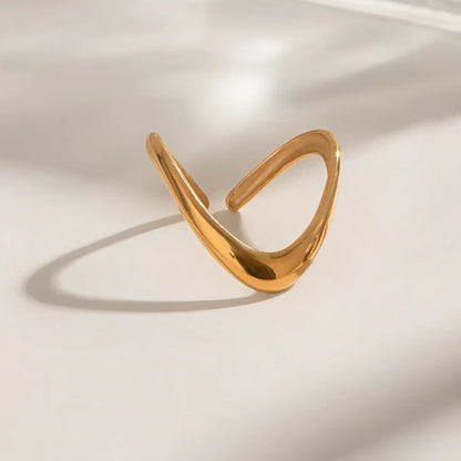 [Royal&Vicky]Paisley Gold Arc Ring
