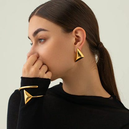 [Royal&Vicky]Bonnie Gold Earrings