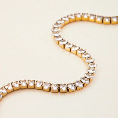 [Royal&Vicky]Avaria Oval Cut Tennis Bracelet