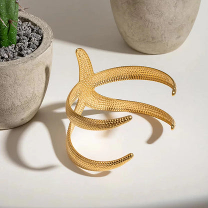 [Royal&Vicky]Annika Gold Starfish Cuff