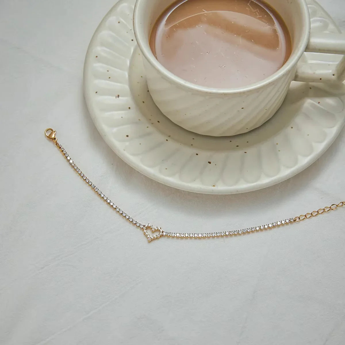 [Royal&Vicky]Patrice Diamond Heart Bracelet