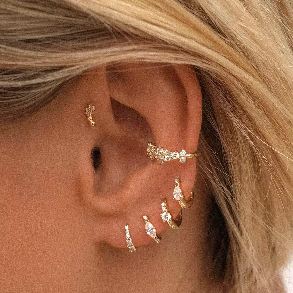 [Royal&Vicky]Mariah Mini Diamond Hoops