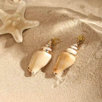 [Royal&Vicky]Sabrina Seashell Earrings