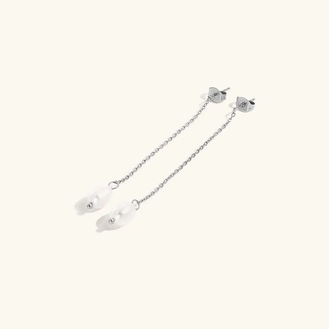[Royal&Vicky]Tessa Pearl Tassel Earrings