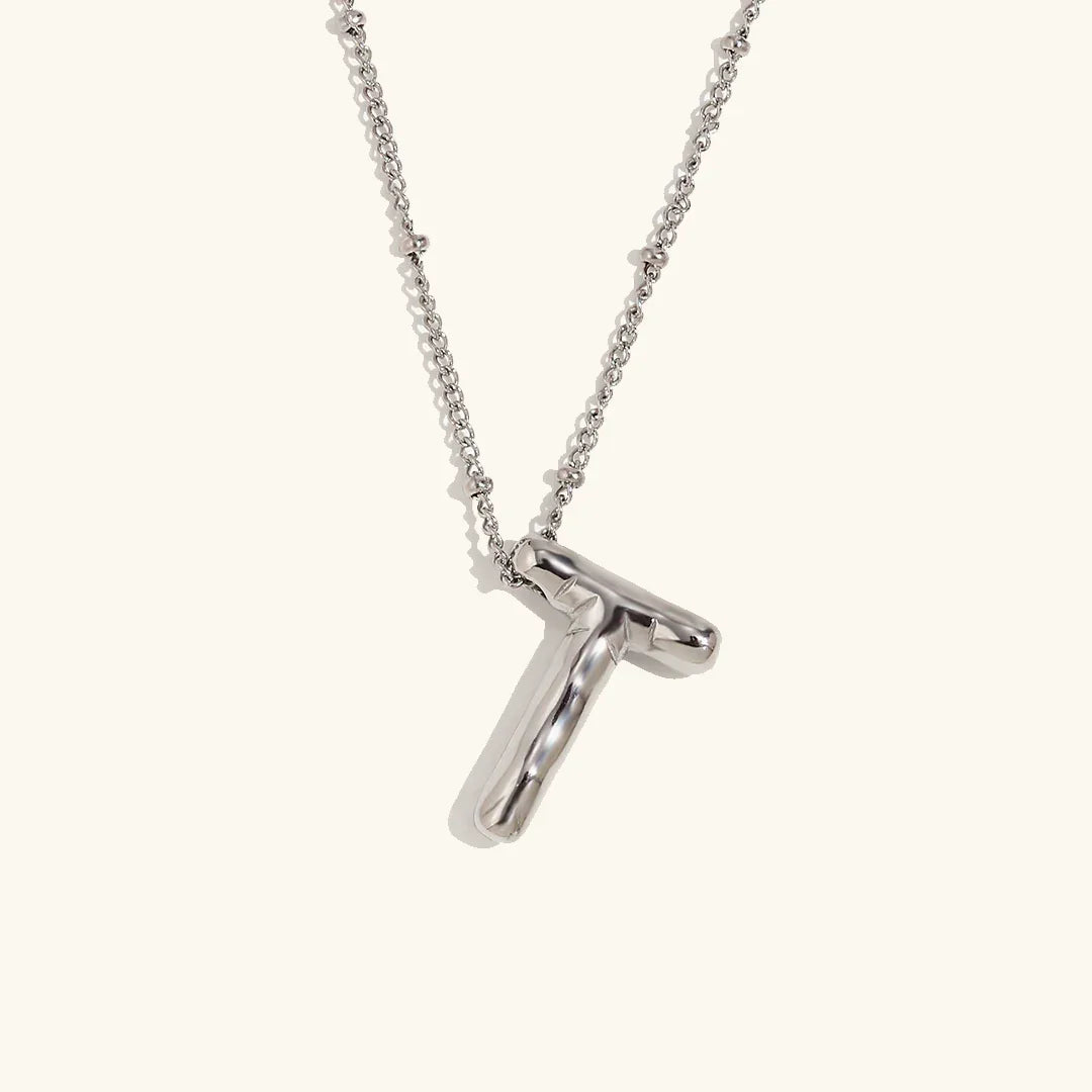 [Royal&Vicky]Balloon Gold Initial Necklace