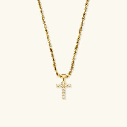 [Royal&Vicky]Elodie Initial Letter Pearl Necklace