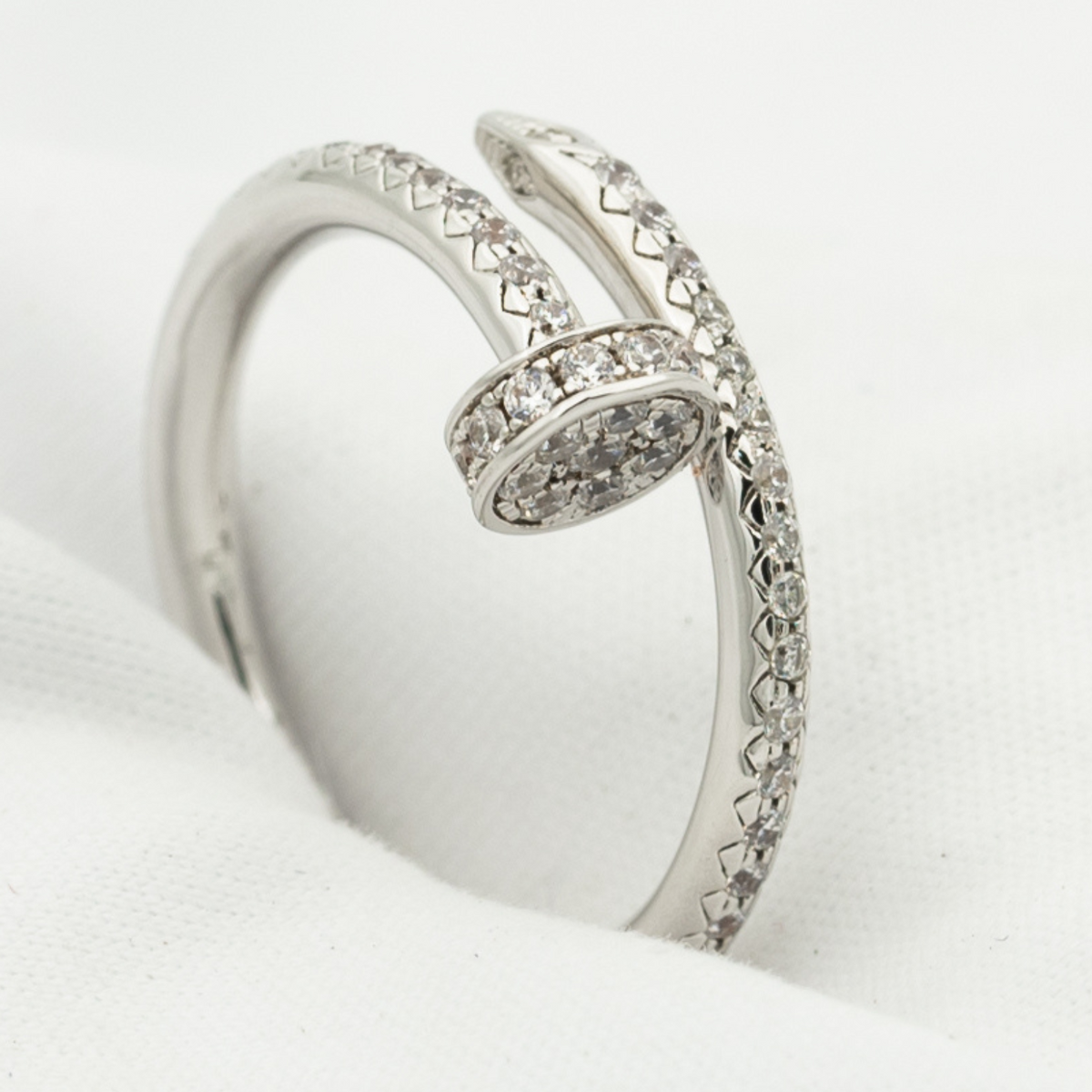 [Royal&Vicky]JUSTE RING 1.8MM SILVER DIAMONDS