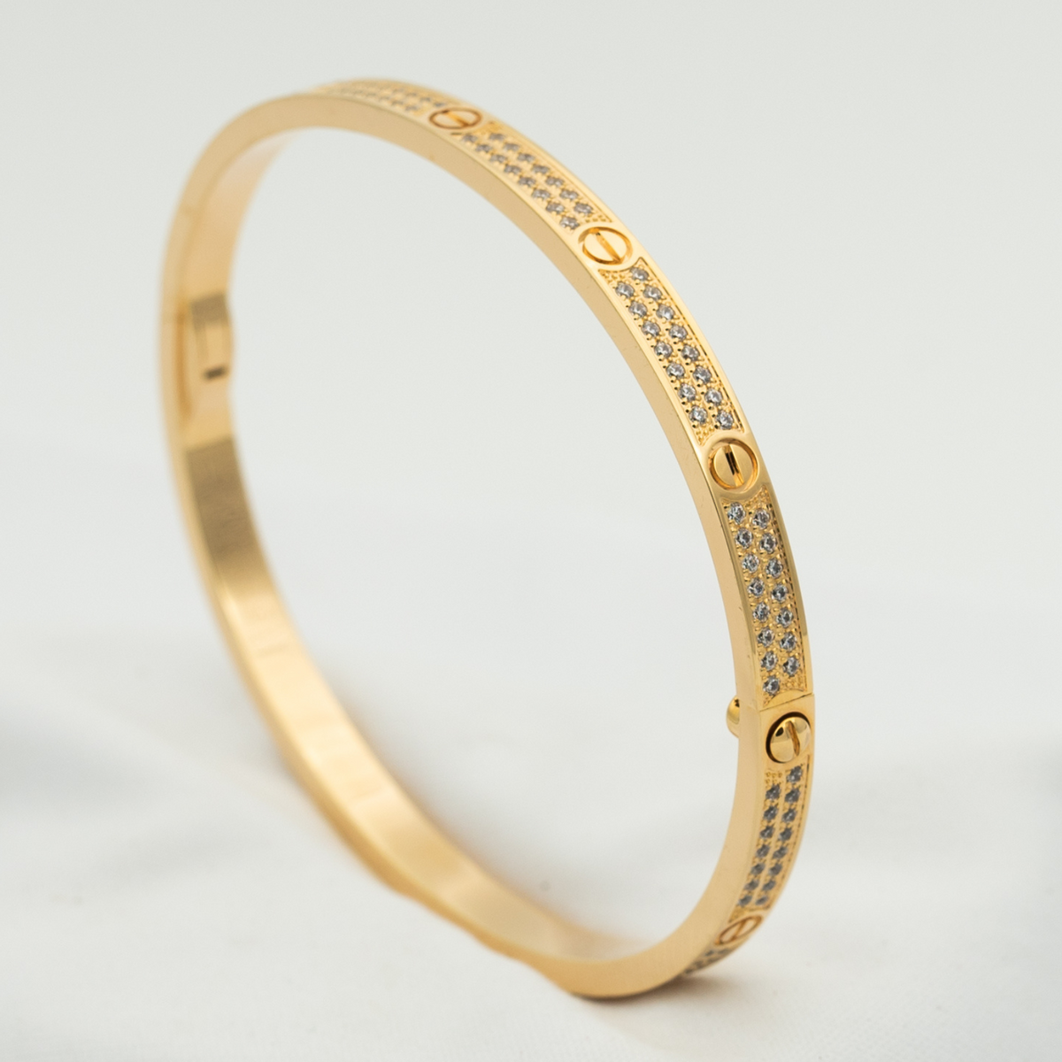 [Royal&Vicky]LOVE BRACELET 3.65MM DIAMOND-PAVED