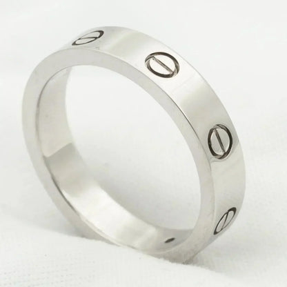 [Royal&Vicky]LOVE RING 4MM 1 DIAMOND SILVER