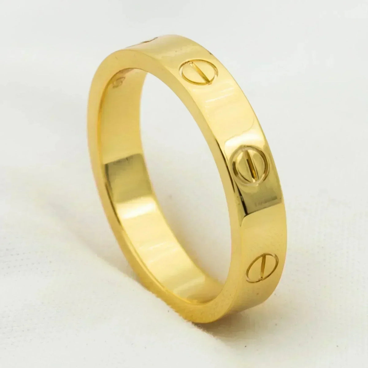 [Royal&Vicky]LOVE RING 4MM 1 DIAMOND GOLD