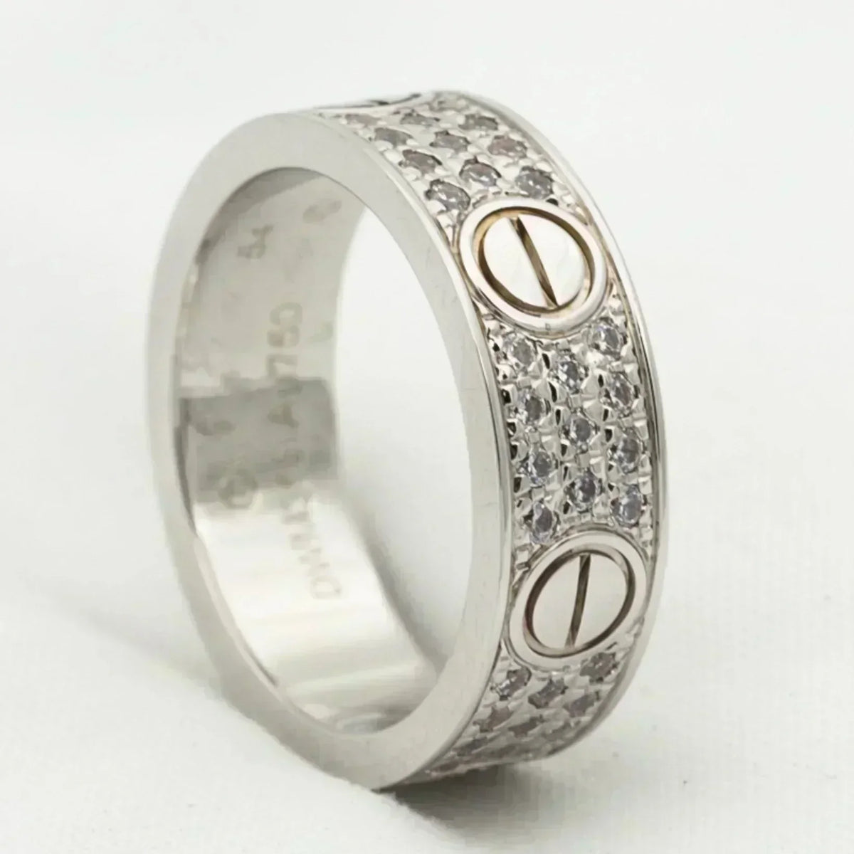 [Royal&Vicky]LOVE RING 5.5MM DIAMONDS PAVED