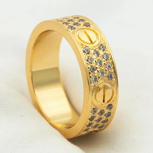 [Royal&Vicky]LOVE RING 5.5MM DIAMONDS PAVED