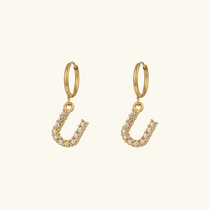 [Royal&Vicky]Wilhemina Initial Letter Earrings