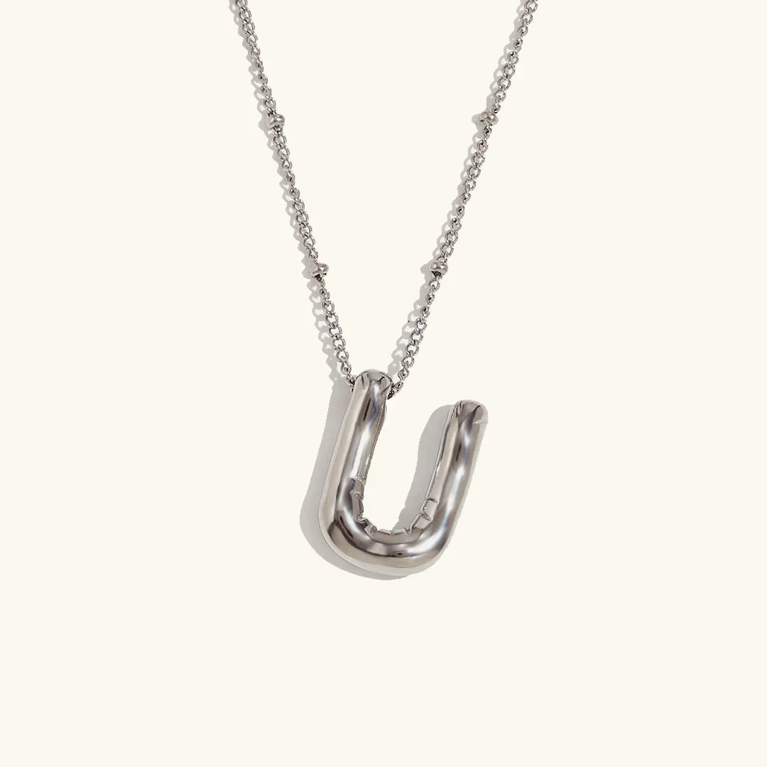[Royal&Vicky]Balloon Gold Initial Necklace