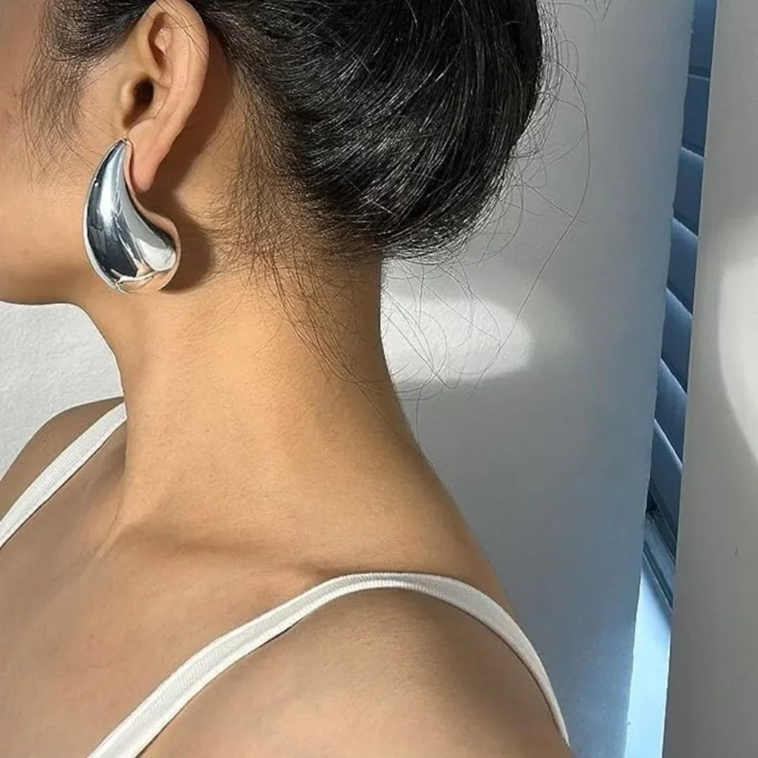 [Royal&Vicky]Sandra Teardrop Gold Earrings