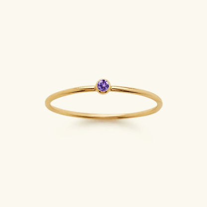 [Royal&Vicky]Amelia Birthstone Stacker Ring