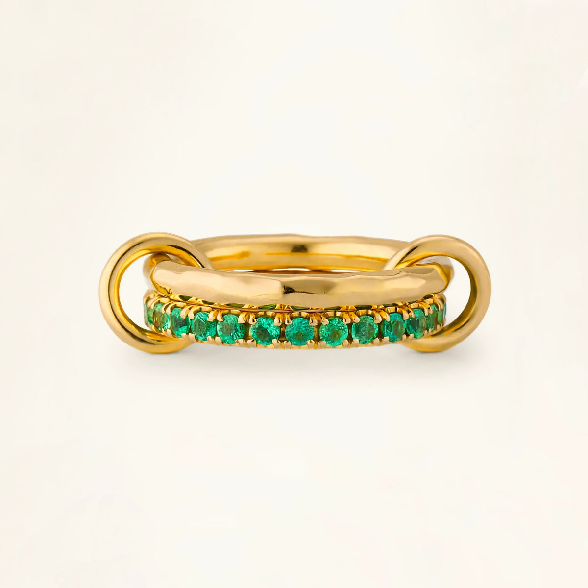 [Royal&Vicky]Viridian Stacked Diamond Ring